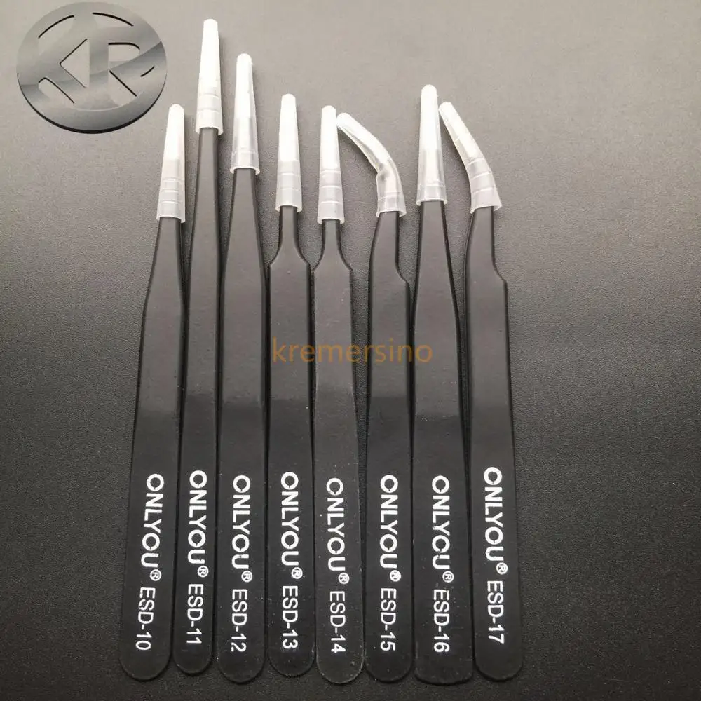 

Tweezers Set Anti-static Precision Tweezers T10 T11 T12 T13 T14 T15 T16 T17