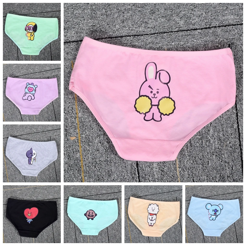 

XINTOCH Bangtan boys Toys Underpants Briefs Underclothes Underwear TATA COOKY CHIMMY RJ KPOP Cotton Gift for Girls Drop Shipping