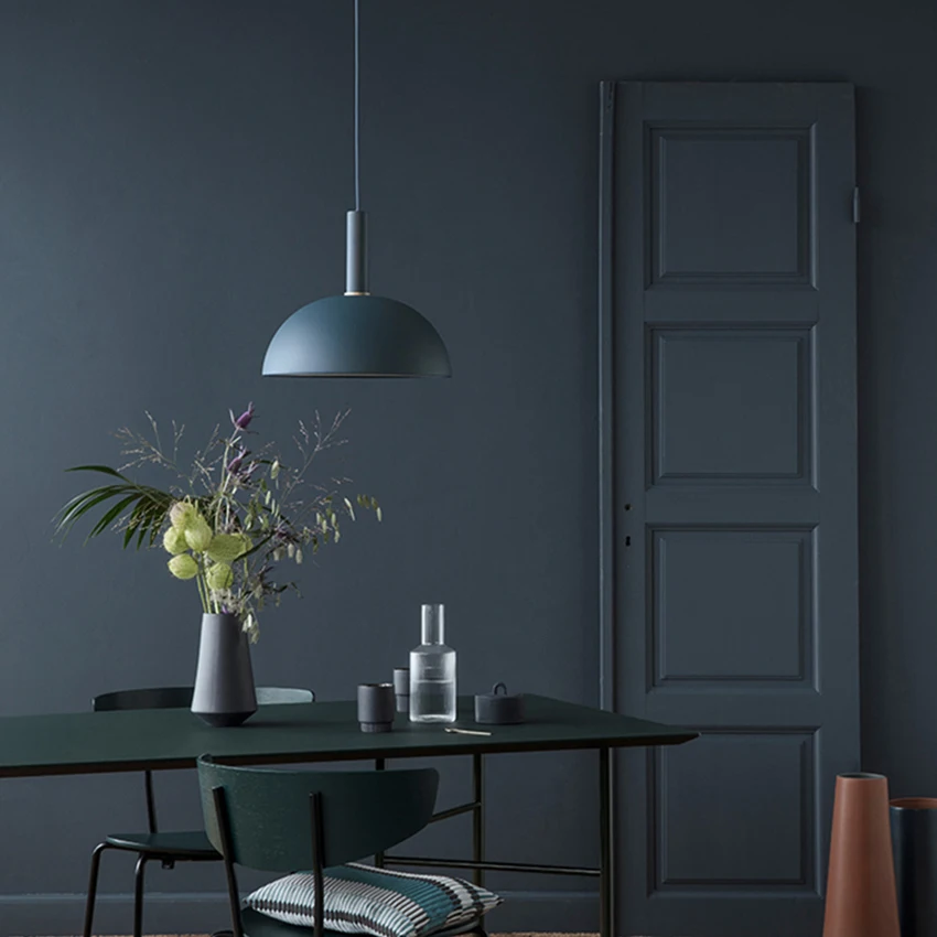 

Nordic Art Colored Led Iron Pendant Lights Living Room Restaurant Bedroom Bedside Kitchen Fixtures Bar Decor Lighting Luminaria