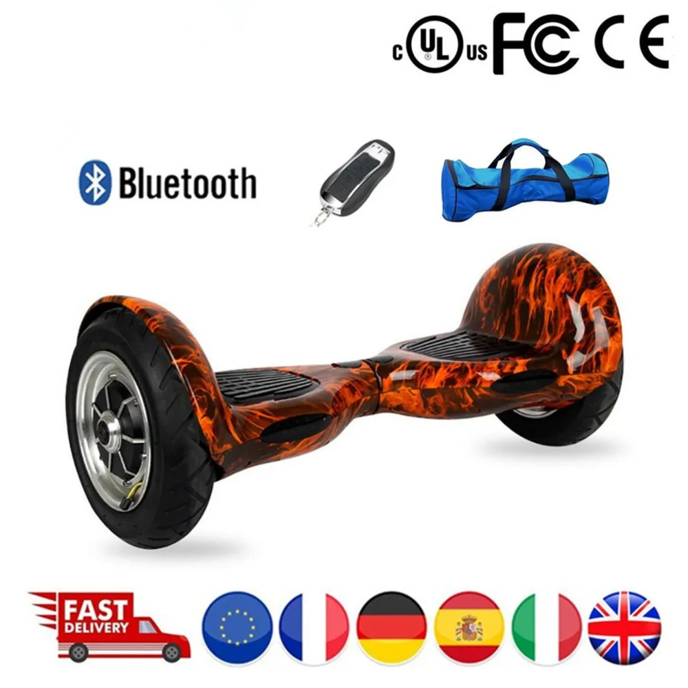 

Smart Balance Hoverboard Wheel 10 -inch Electric Scooter Skateboard Kick Scooter Electric Russia Adult Driving Stock