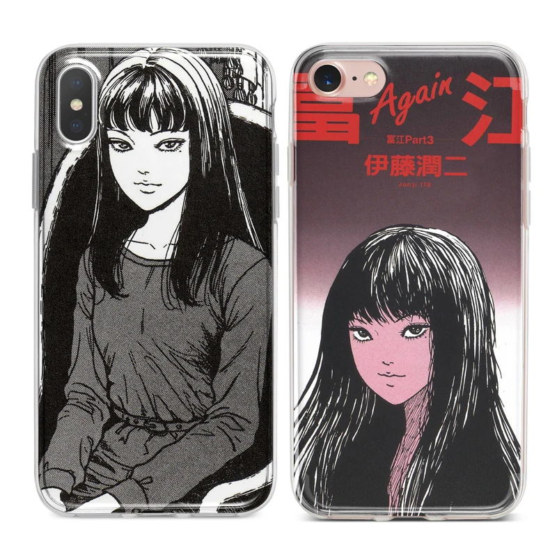 Junji Ito Tomie Guro раскладной Мягкий ТПУ силиконовый чехол для телефона iPhone XS Max XR 7 8 6 S Plus