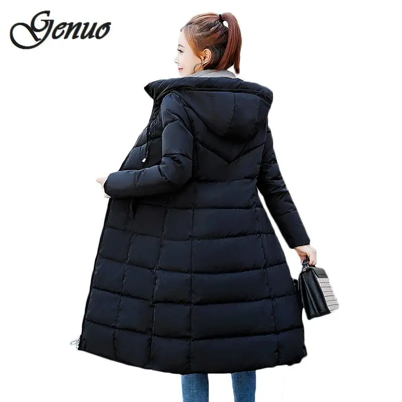 

Plus size 6XL Down jackets 2019 Fashion Women Winter Coat Long Slim Thicken Warm Jacket Down Cotton Padded Jacket Outwear Parkas