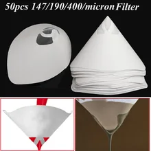 50 шт. тонкие Краски бумажные фильтры(147/190/400 микрон) Сито Фильтр с нейлоновой сеткой сеть воронка