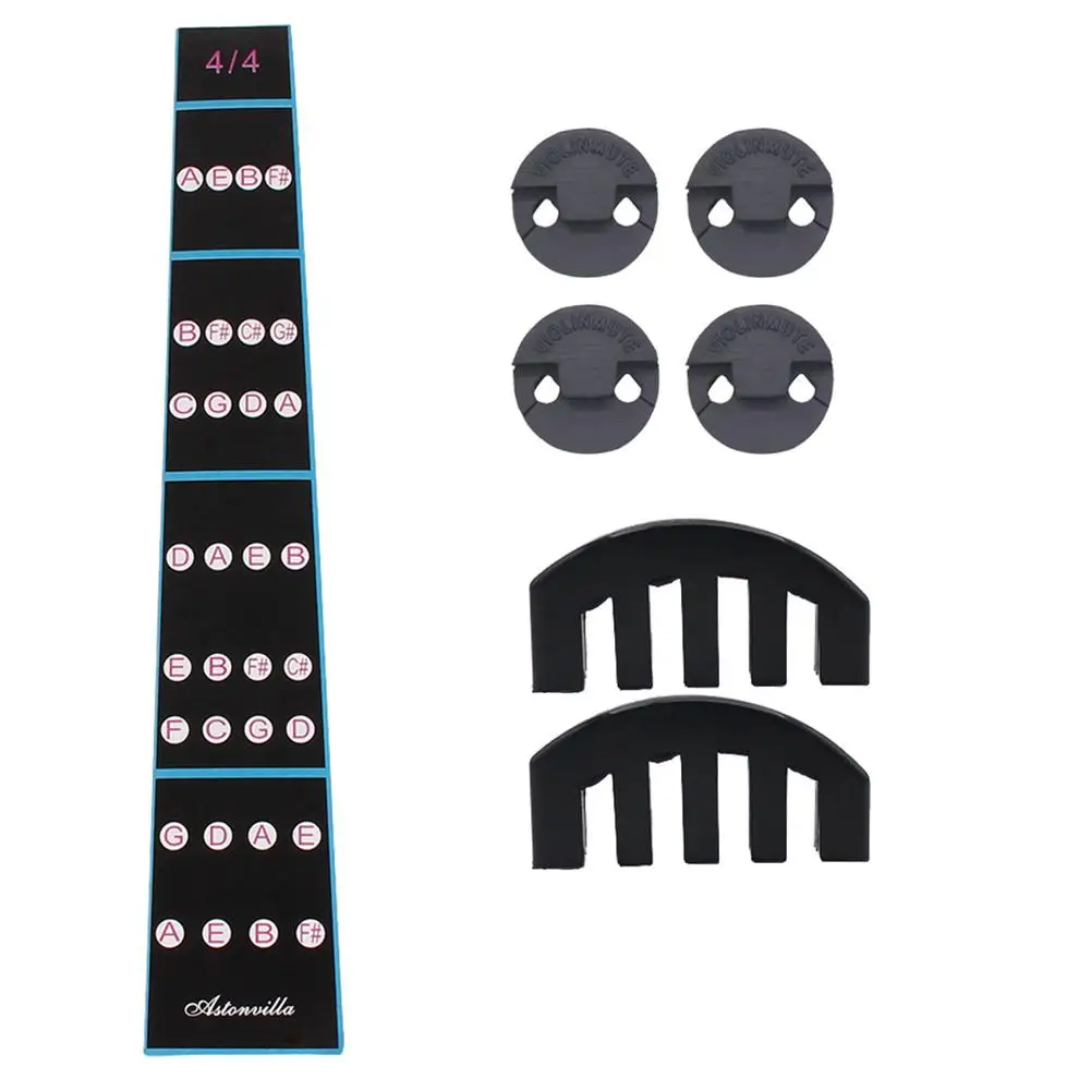 

IRIN Violin Set Tool Fingerboard Fretboard Sticker + Round Muffler + Five-claw Muffler for 4/4 Violin Beginner Parts Accessories