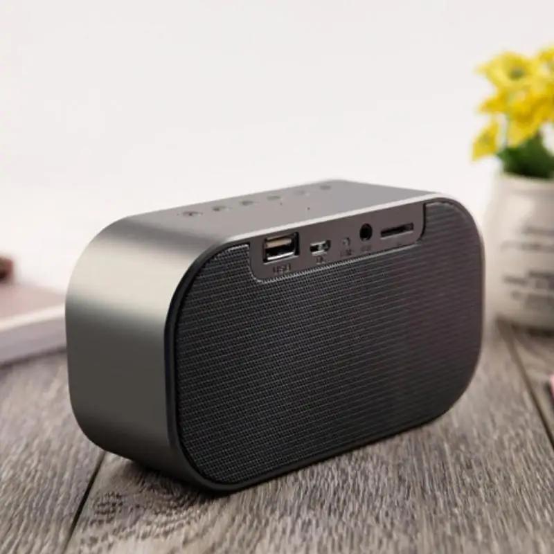 Bluetooth динамик будильник поддержка температуры ЖК дисплей FM радио TF Дата домашний