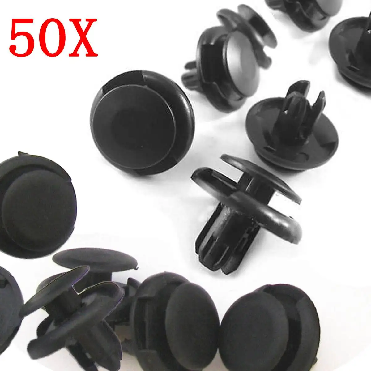 

50pcs 8mm Auto Car Bumper Clips Retainer Fastener Rivet Door Panel for Mudguard Liner Universal for Honda for Civic for Accord