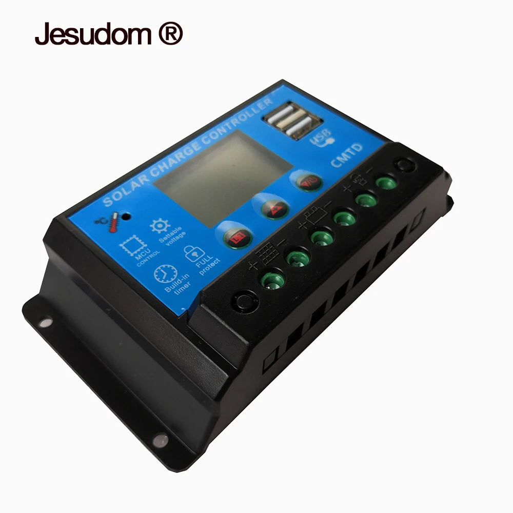 

Good Quality!! 20A10A 12V24V Auto. Solar Charger Controllers LCD Display Battery Bank Charger PWM Charger With Dual USB 5V