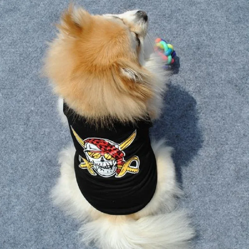 Одежда для кошек, футболка для щенков, для собак, на Хэллоуин, жилет для кошек, одежда для маленьких собак, футболка для домашних животных, летняя одежда для собак, Ropa Perro jorkie Bulldog