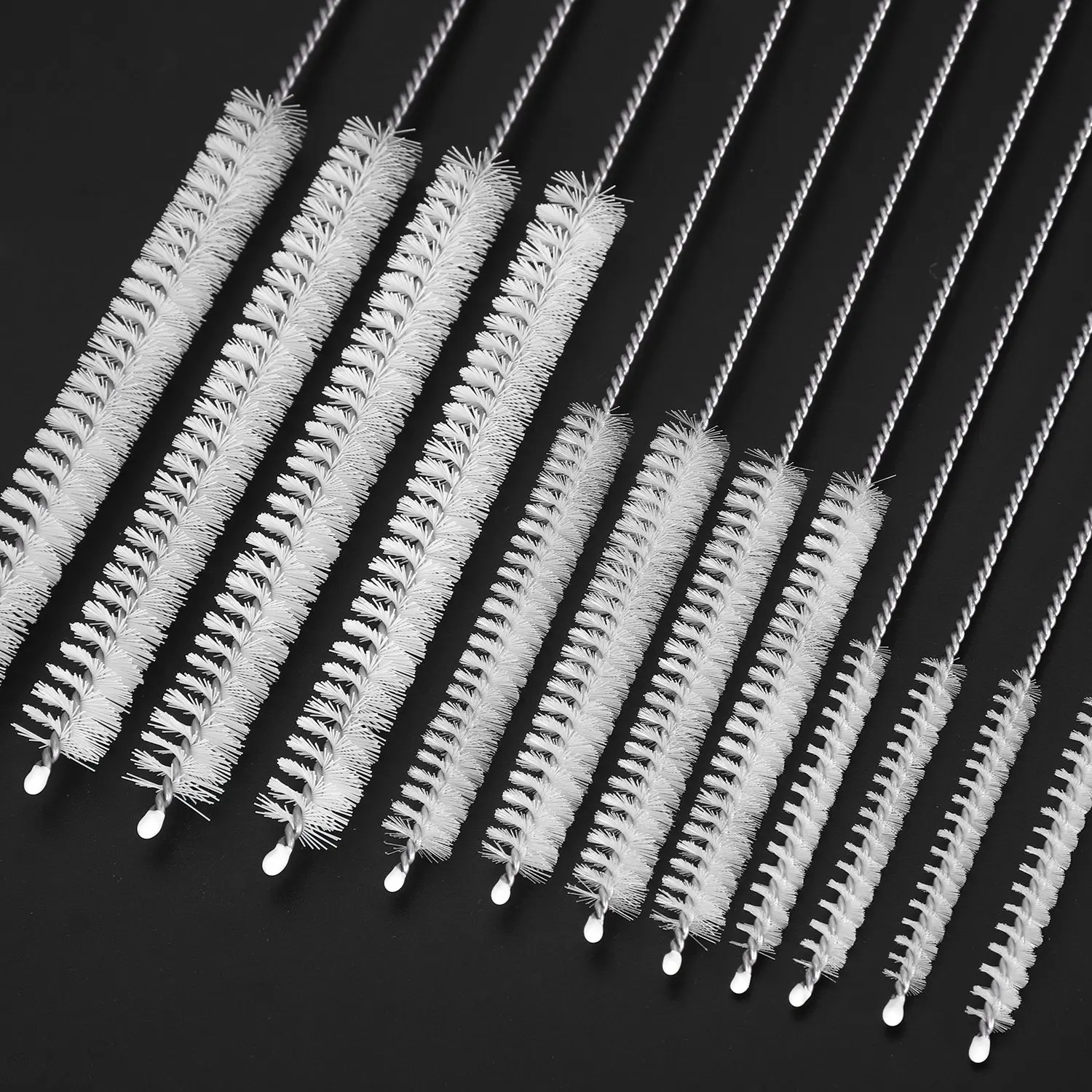 12-Piece Drinking Straw Cleaning Brush - Straw Cleaner (12inch, 10inch, 8inch) - Bendable Cleaning Brush for Multiple Size Str