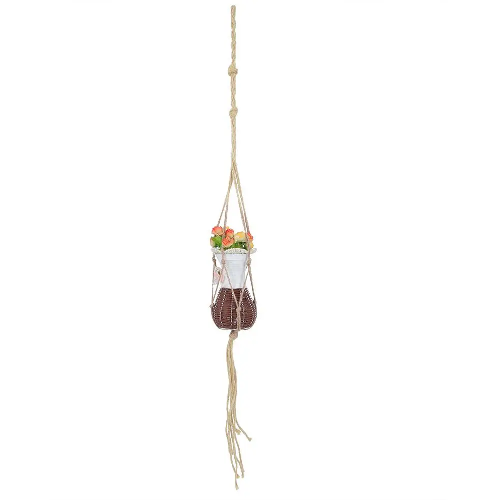 

Hanging Plant Flower Pot Rope Handcrafted Plants Basket Hanger