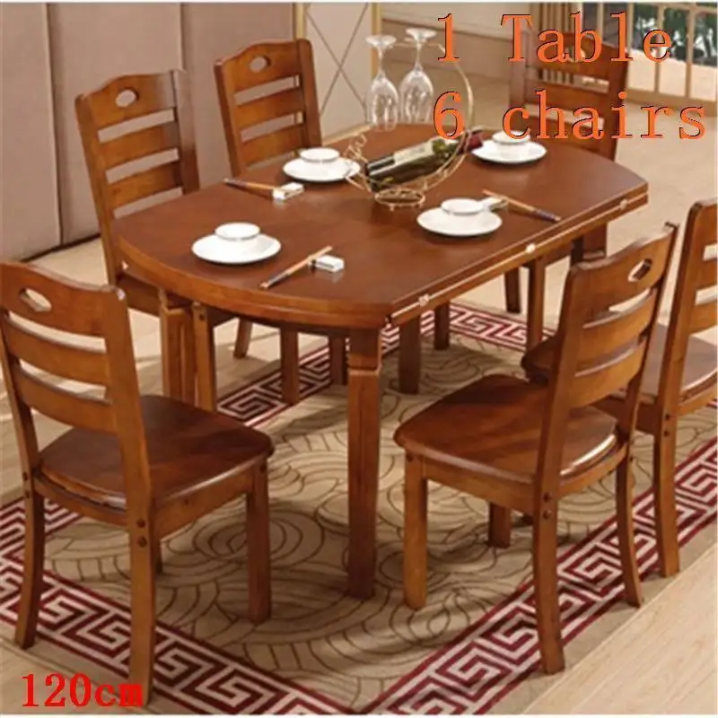 Set Dinning Eettafel Tavolo De Salle A Manger Moderne Meja Makan Esstisch Wooden Round Desk Mesa Comedor Bureau Dining Table