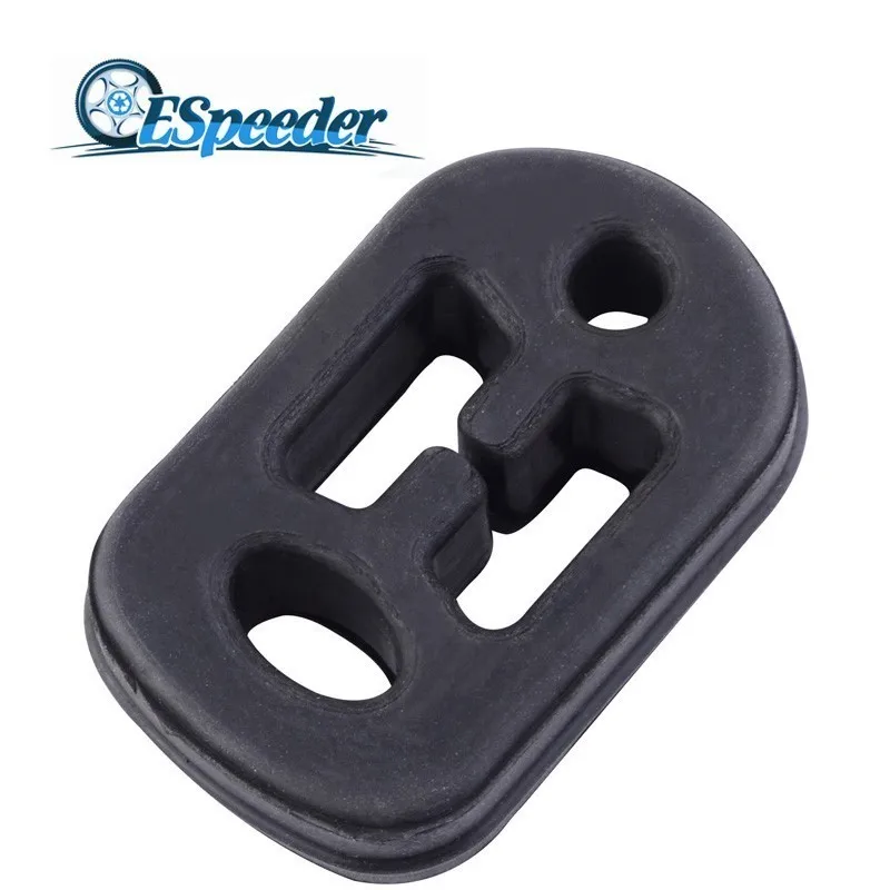 

ESPEEDER Black Rubber Exhaust Muffler Hangers Mount Bracket Exhaust Hanger Ring Bracket Holder Insulator Exhaust System Parts