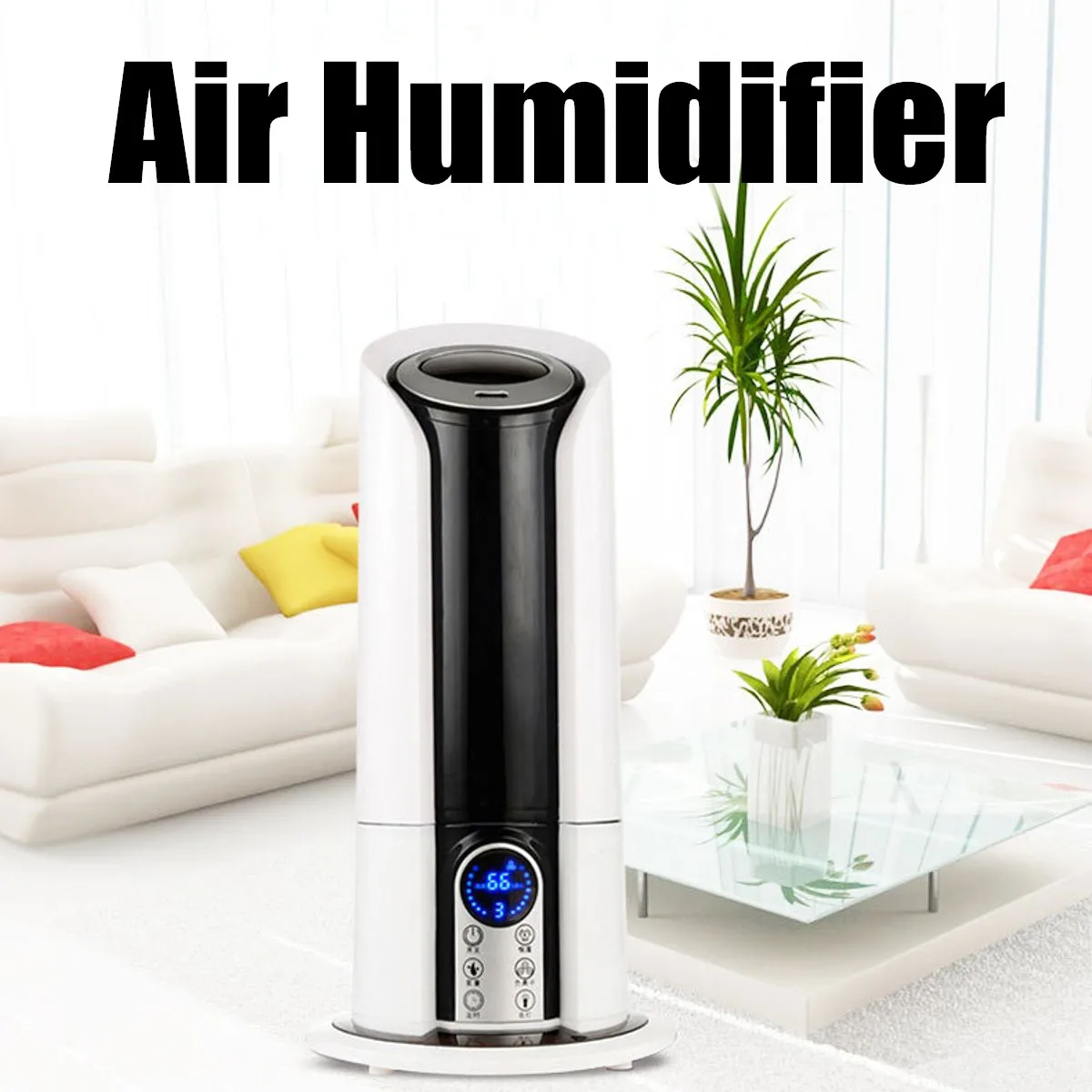 

LED Display Remote Control 5L Cool Mist Humidifier Air Diffuser Home Office Room Humidifier Air Purifier for Bedroom Home