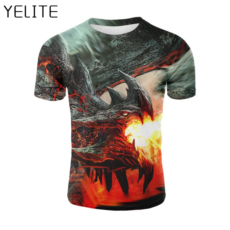 

YELITE Cool Handsome T Shirt Mobile Legends Game 3D T-Shirt Printed Short sleeved Tees Men's 2019 Newest Streetwear Tshirt Hot