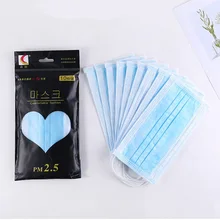 Одноразовые маски для лица, MP2.5 3 фильтр Слои Ply супер фильтр пыльцы, пыли и бактерий, не вызывают аллергию, стоматологический медицинский 10 шт./упак