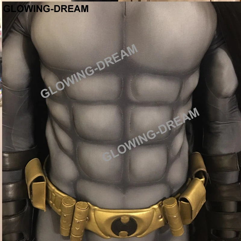 Костюм Бэтмена высокого качества; костюм Бэтмена с мускулистым подкладом; только боди