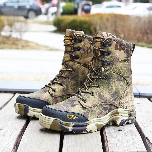 Botas Tácticas De Camuflaje Para Hombre Zapatos Senderismo Calzado  Transpirable