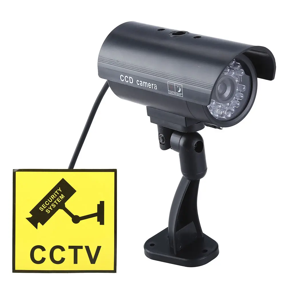 

Dummy Fake Outdoor Indoor CCTV Security Qualit Camera Blinking w/LED Night CAM