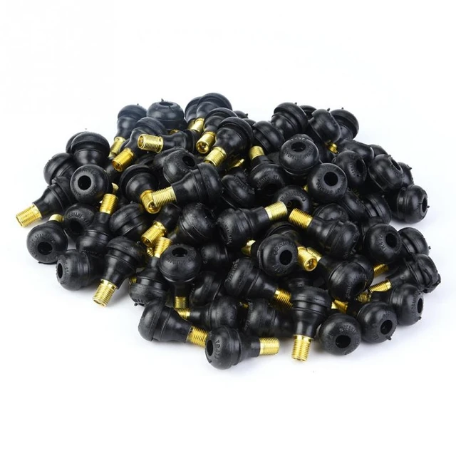 Tiges de Valve en caoutchouc noir TR413, 100 pièces, TR-413 Snap In, Valves  de pneu sans chambre à air pour voiture et moto - AliExpress