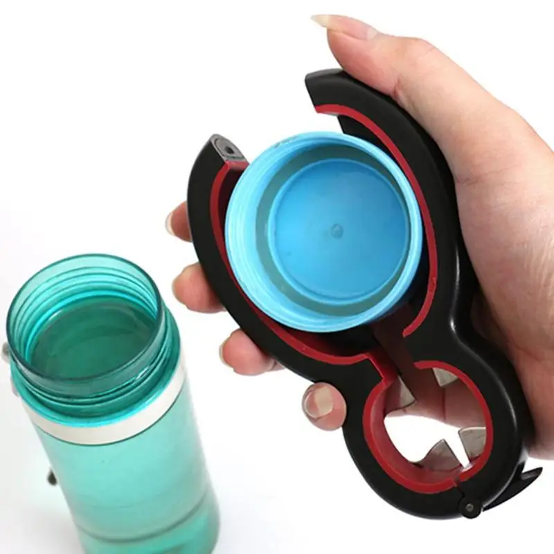 Bottle and Jar Opener Grippers Easy Twist 6in1 Handy Multi Tool Kitchen Opener