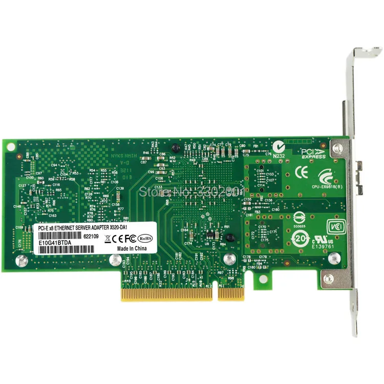 FANMI X520-DA1 10GBase PCI Express x8 82599 EN чип Однопортовый сетевой адаптер Ethernet E10G41BTDA, SFP не входит в комплект