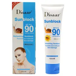 Disaar Улитка солнцезащитный крем для лица корректор тональный крем освежающий солнцезащитный Spf90pa + + солнцезащитный крем изолированный УФ