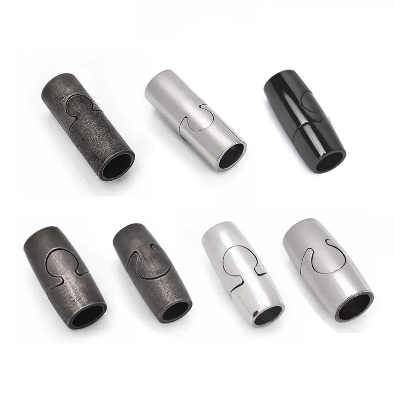 

Magnetic Clasps for Bracelets Stainless Steel Clasps Jewelry Making Round Leather Cord Clasps Hooks DIY Findings Hole 6mm 8mm