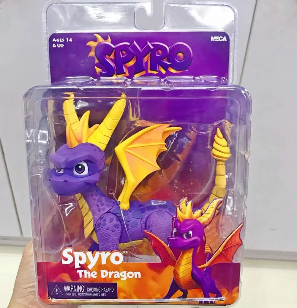 Нека подлинный оригинальный Spyro дракон фигурки петитмон ПВХ фигурка игрушки дети