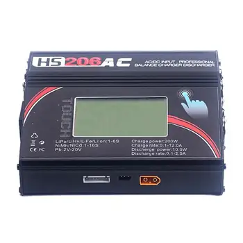 

Hs206Ac 200W 12A Ac / Dc High Power Press Screen Banlace Charger Discharger For Lipo Battery Rc Models Toys Charging