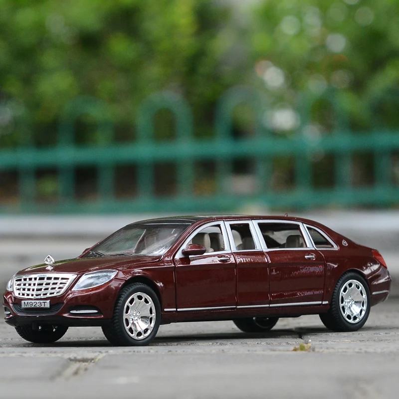 Литая металлическая Коллекционная модель автомобиля 1:24 для TheBenz Maybach S600