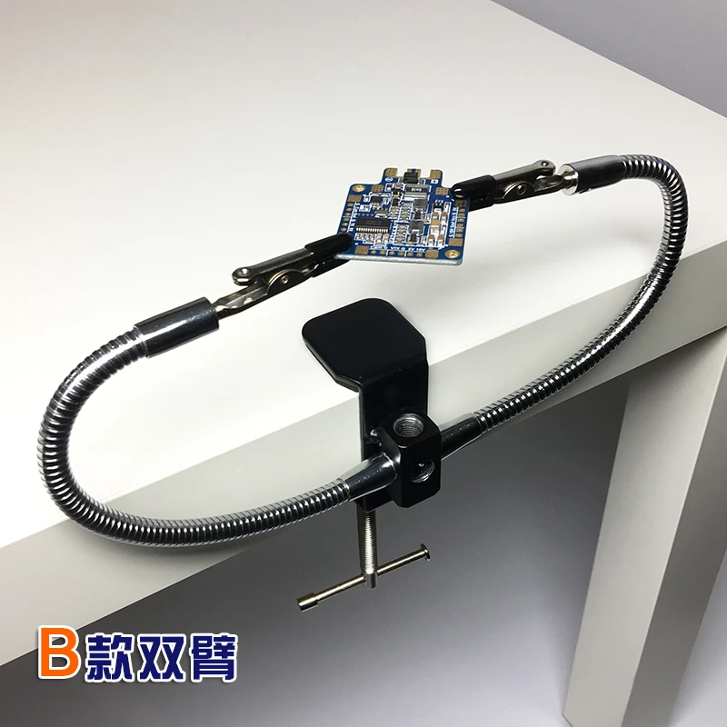 

Bench Vise Aluminum Table Clamp Soldering Iron Holder Soldering Station PCB Fixture Helping Hands Double Style