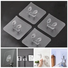 10 шт. бесследные противоскользящие крючки розетка держатель прозрачный всасывающий CupSucker для домашнего хранения на кухню стену полку полки для ключей