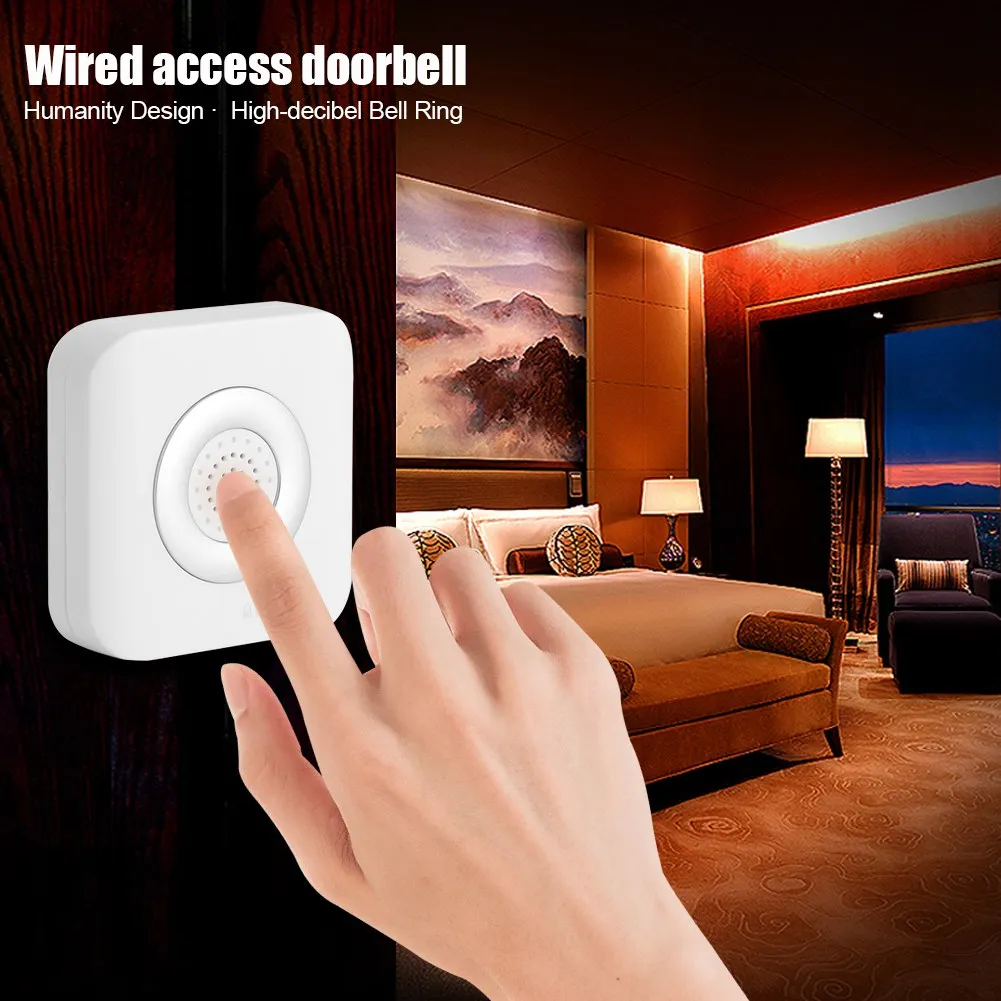 

1Pcs DC 12V Wired Doorbell Alarm Home Office Door Bell Access Control System External wired door bell Easy Installation Hot Sale