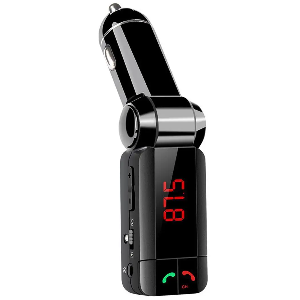 Автомобильный беспроводной Bluetooth fm-передатчик Mp3 10-15 м> 60 дБ плеер 2,0 USB 12 В 5V2A зарядное устройство для телефона 87,5-108 МГц