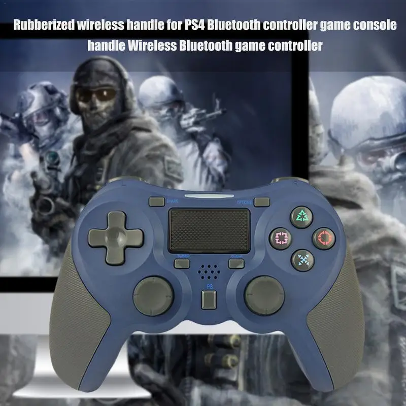 Горячая Распродажа прорезиненная ручка беспроводного контроллера для PS4 Геймпад