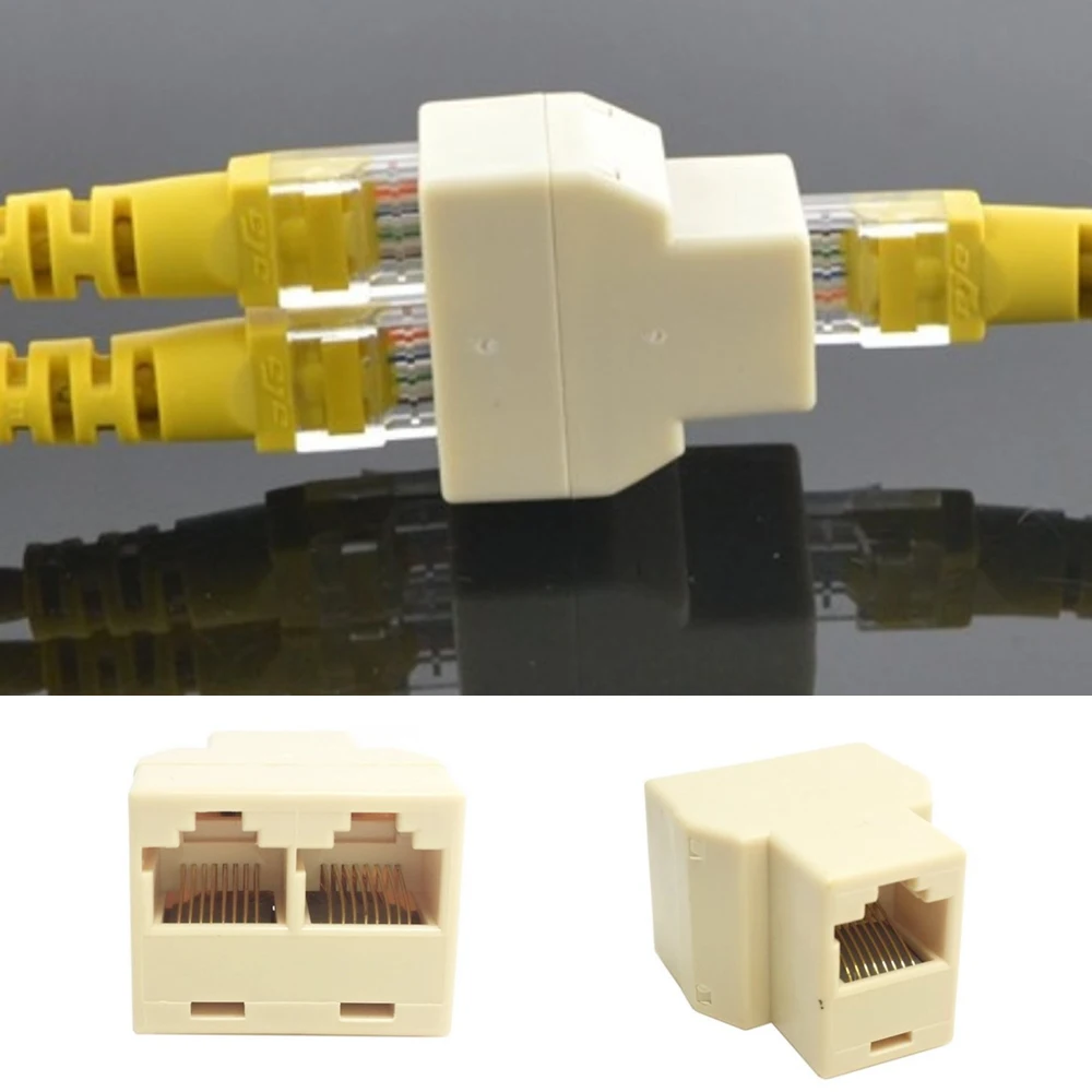 Conector Hembra a Hembra RJ45 Cable Ethernet Red  RJ 45 CAT 6 lan internet 