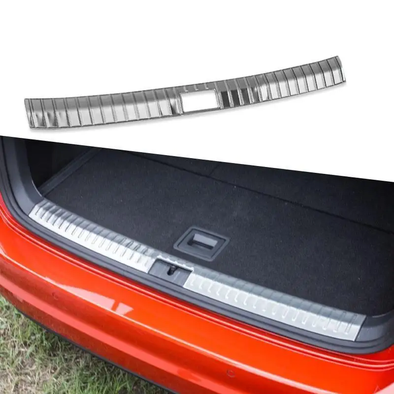 

Rear Panels Foot Pedal Exterior Decoration Accessories Car Styling Mouldings Protecter 16 17 FOR Volkswagen Golf-Sportsvan