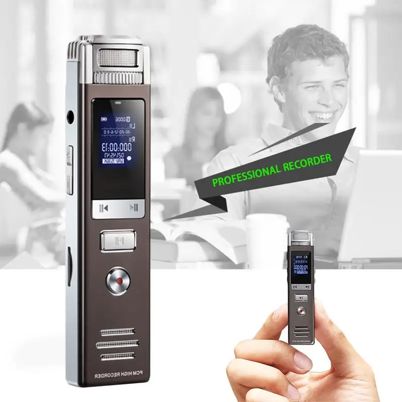 Mini 8G Digital Voice Recorder Support Memory Card USB Flash Drive MP3 Noise Reduction Professional HD Audio Recorder