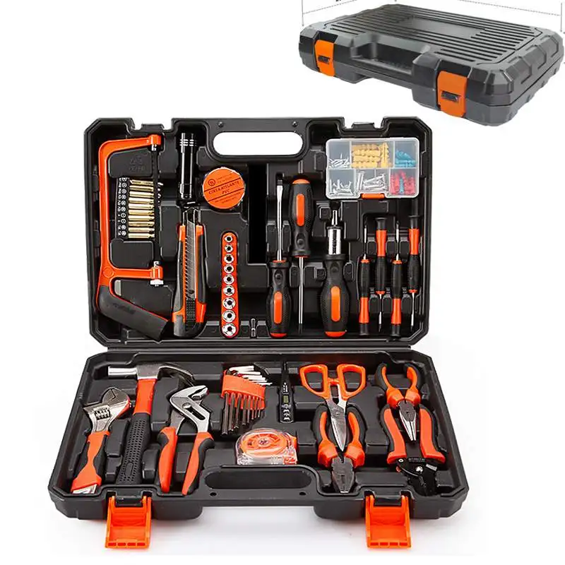 

102 Piece Home Repair Tool Set Daily Use Hardware Tool Kit with Tool Box Durable Long Lasting Tools Perfect For DIY for Home Mai