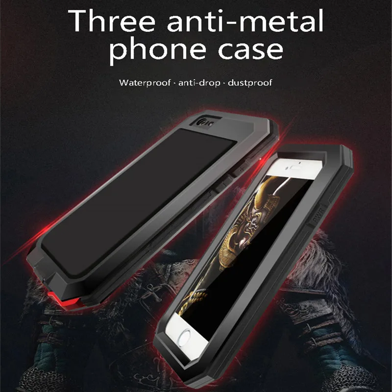 2018 анти шок Hybrid Tough тяжелый металл противоударный чехол Броня Защитная крышка для