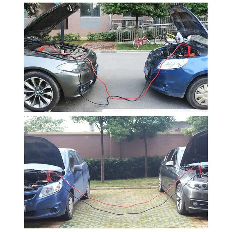 Cable de salto de batería 6 M 1200A Cables de puente de refuerzo de coche de cobre de alta resistencia para vehículos de emergencia