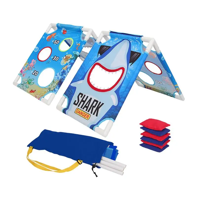 

Fun Sandbags Game Set Sports Sandbag Board 1 Set Cornhole Boards With 6 Bean Bags Children Sports Toy Throwing Game With Parents