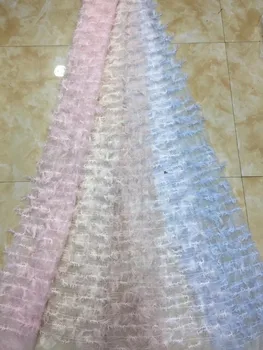 

Nigerian Lace Latest African Lace 2019 Bridal Lace Fabric white color African High Quality Lace Fabric 5Yards/Lot