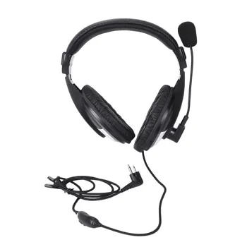 

Heavy-Duty Two-Earphone Headset Boom Mic For Baofeng/Hyt/Tyt/Wouxun Md380 F8Hp