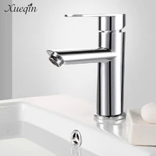 Xueqin домашний кухонный кран для раковины и раковины, кран для воды с одной ручкой, смеситель для горячей и холодной воды, кран для умывальника