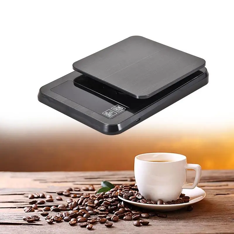 

Precision Kitchen Scale 10kg/1g - Coffee Scale With Stainless Steel Countdown USB Power Supply