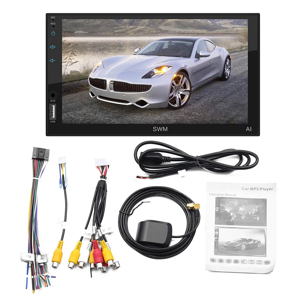 

Car Car Android 7 Inch Bluetooth MP5 Player Touch Screen MP4 Card Machine In The Control Navigation Mobile Phone Interconnecti