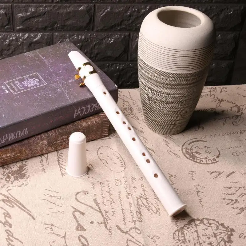 

Mini Portable Pocket Bb Saxophone ABS Sax Woodwind Instrument with Carrying Bag White Music Teaching Tools Teaching Resources