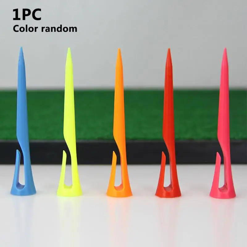 

New 1Pc Nails Tees Golf Tees For Golf Ball Stable Golf Accessories Plastic Reusable Golf Ball Nails Random Color#1116