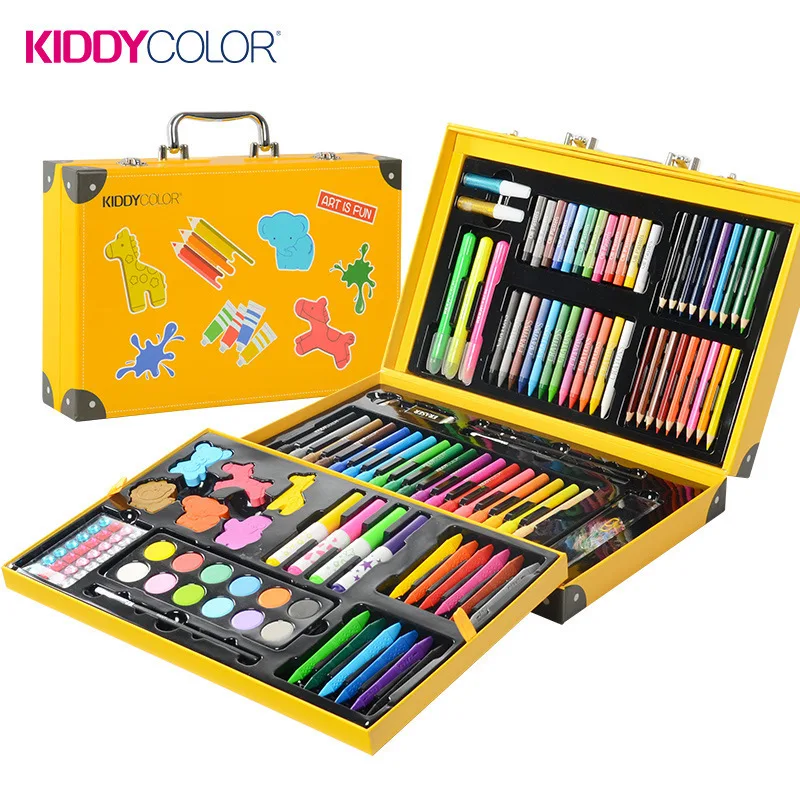 

Child Painting Paint Brush Set Watercolor Pen Crayon Fine Arts Nice Study Gift Stationery Box School Educational Supplies
